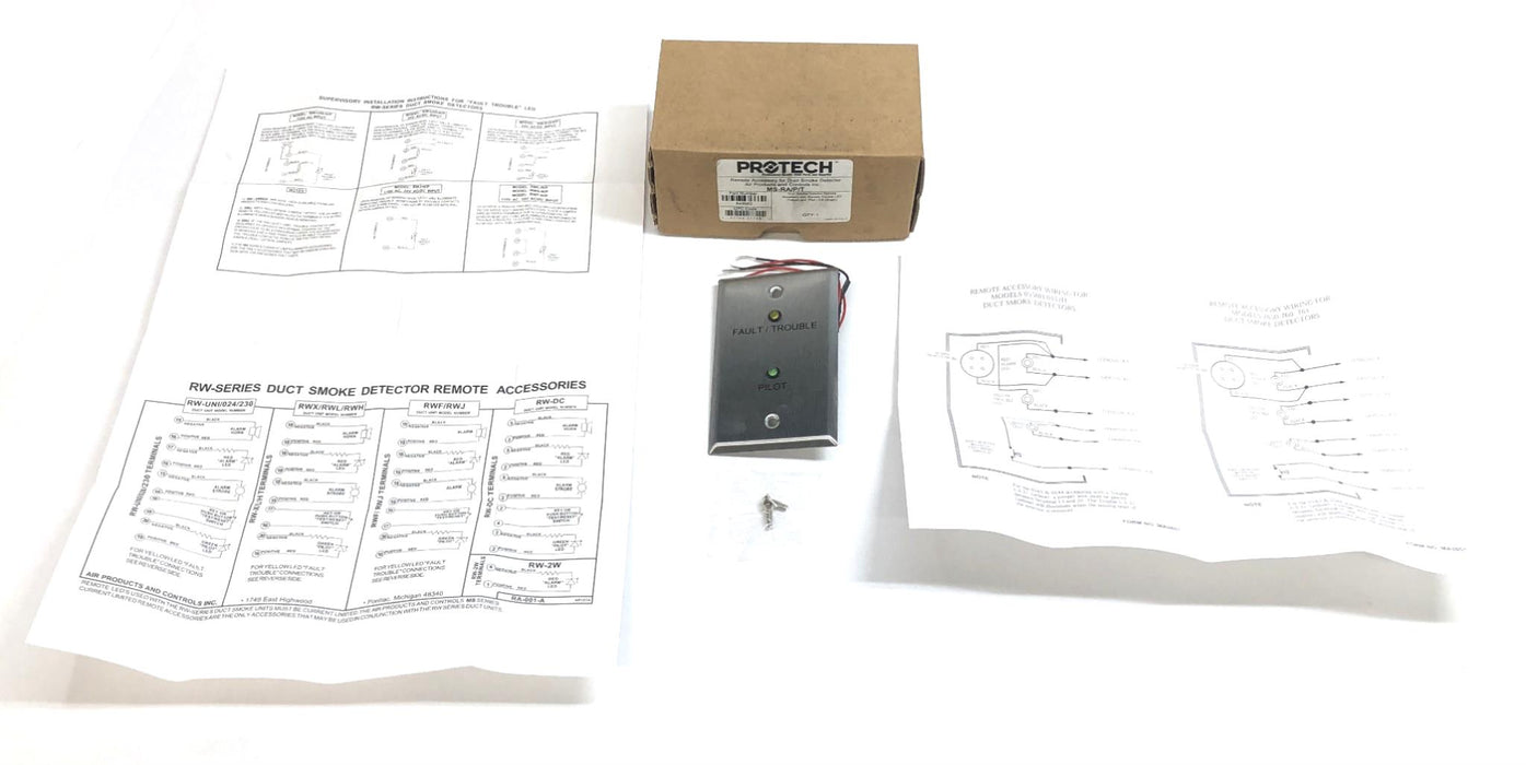 Protech Duct Smoke Detector Accessory With Trouble And Pilot LED MS-RA/P/T NOS