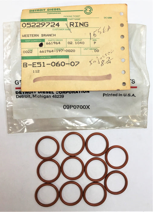 Detroit Diesel Injector Ring [Lot of 11] 05229724 NOS