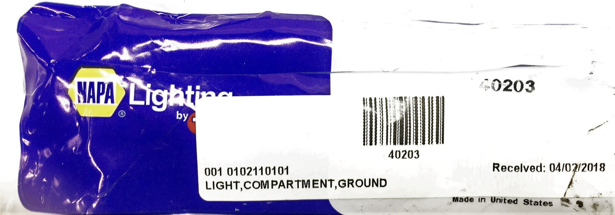 Napa Compartment Light Assembly 40203 [Lot of 2] NOS