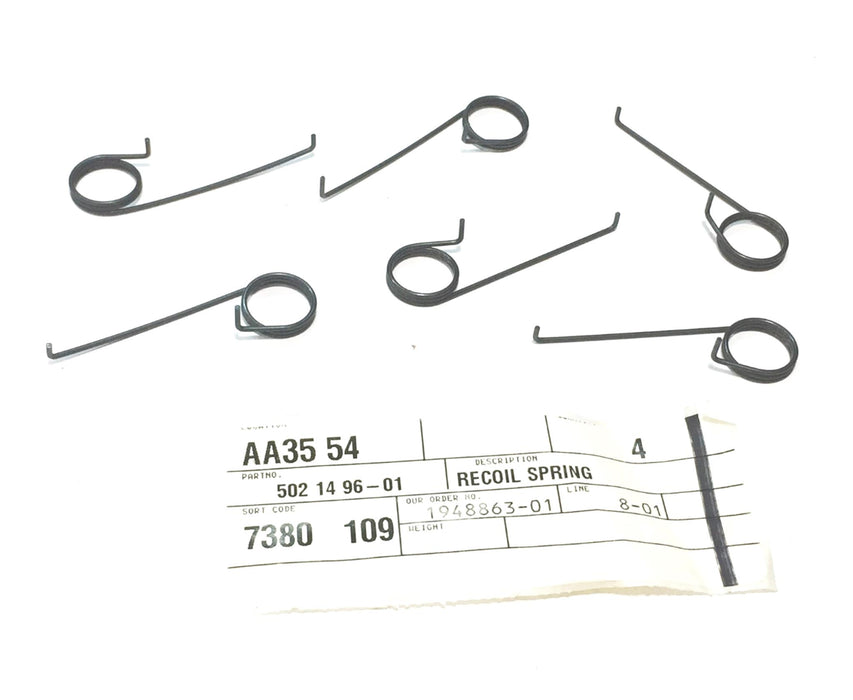 Husqvarna Recoil Spring 502-14-96-01 [Lot of 6] NOS