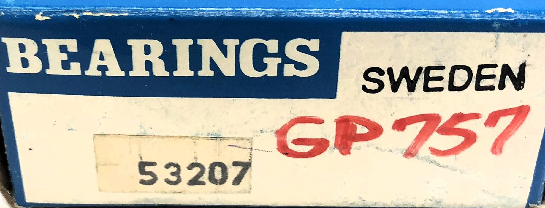 SKF Single Direction Thrust Bearing 207 (53207) NOS