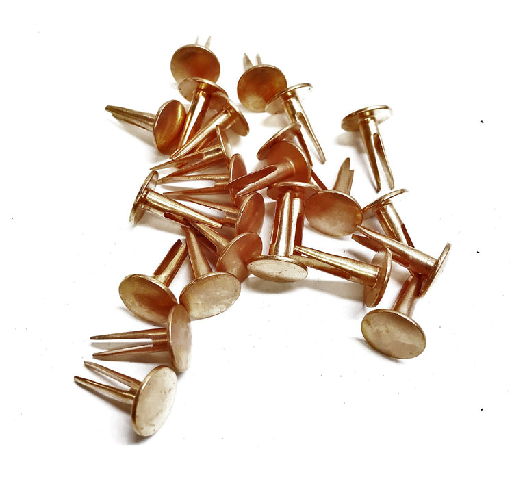 Unbranded 1" x 5/8" Copper Split Rivet [Lot of 25] NOS