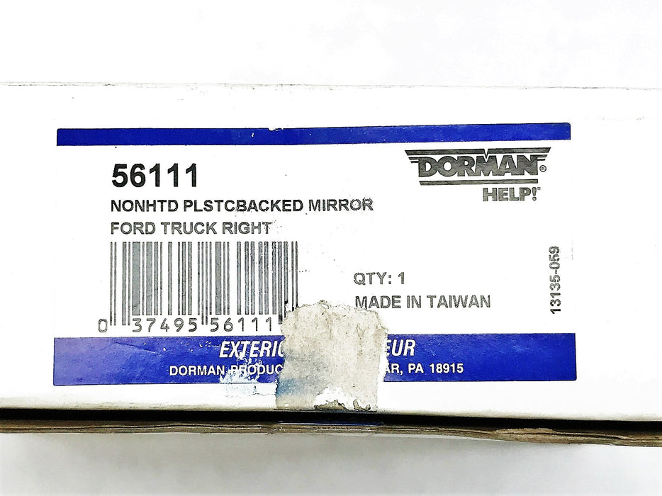 Dorman Ford Truck Door Mirror Glass Right Side 56111 NOS