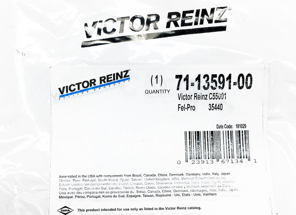 Victor Reinz Engine Coolant Outlet Gasket 71-13591-00 (C55001) [Lot of 2] NOS