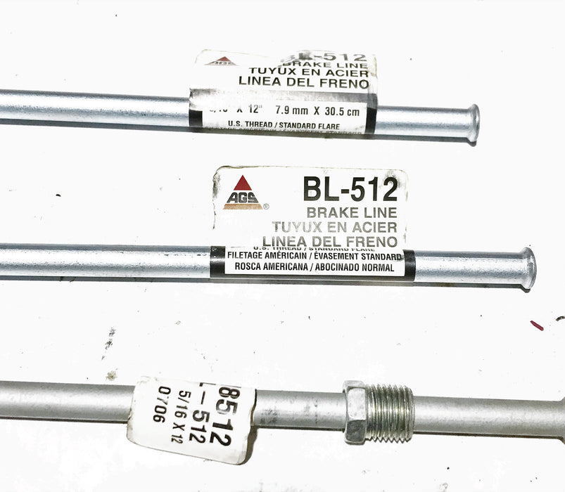 American Grease Stick AGS Brake Line BL-512 [Lot of 4] NOS
