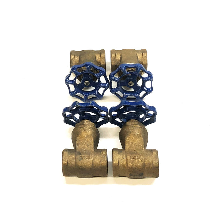 NIBCO 3/4" Threaded End Brass Gate Valve 50HQ90008106 [Lot of 4] NOS