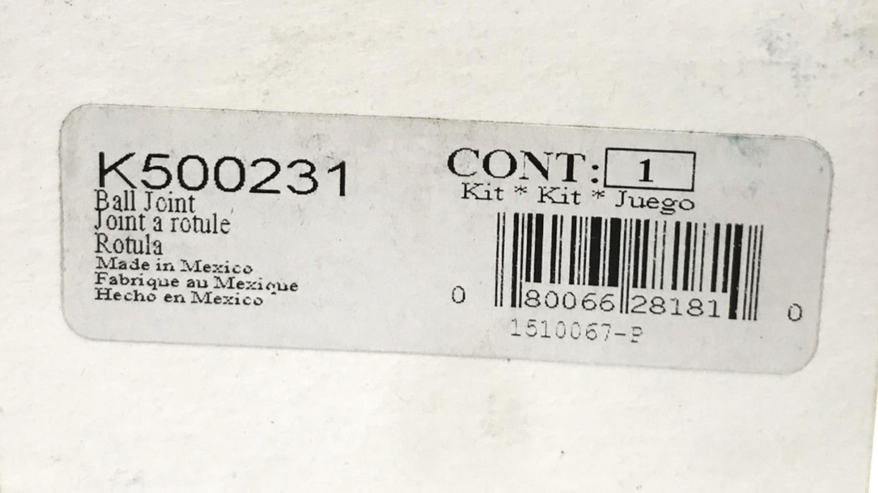 Moog Suspension Ball Joint K500231 NOS