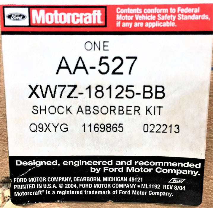 FORD/MOTORCRAFT Shock Absorber Kit XW7Z-18125-BB (AA-527) NOS