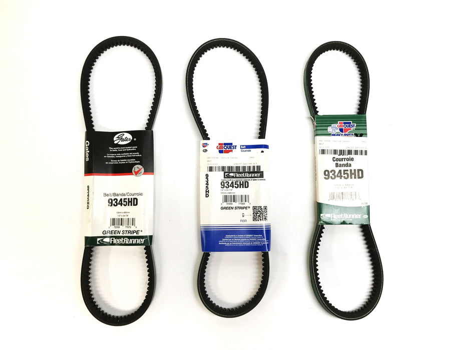 Car Quest/Gates Green Stripe 1/2" x 34-7/8" Drive Belt 9345HD [Lot of 3] NOS