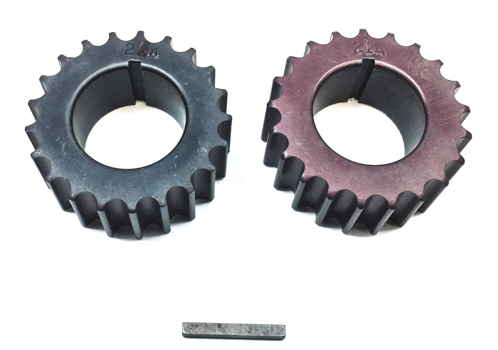 Unbranded 2 Piece Set 21 Tooth 1-1/8 Inch ID Timing Sprocket Gear 21AS NOS