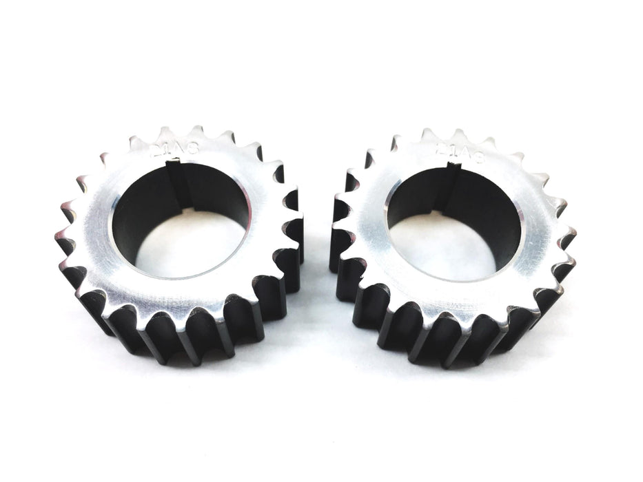 Unbranded 2 Piece Set 21 Tooth 1-1/8 Inch ID Timing Sprocket Gear 21AS NOS