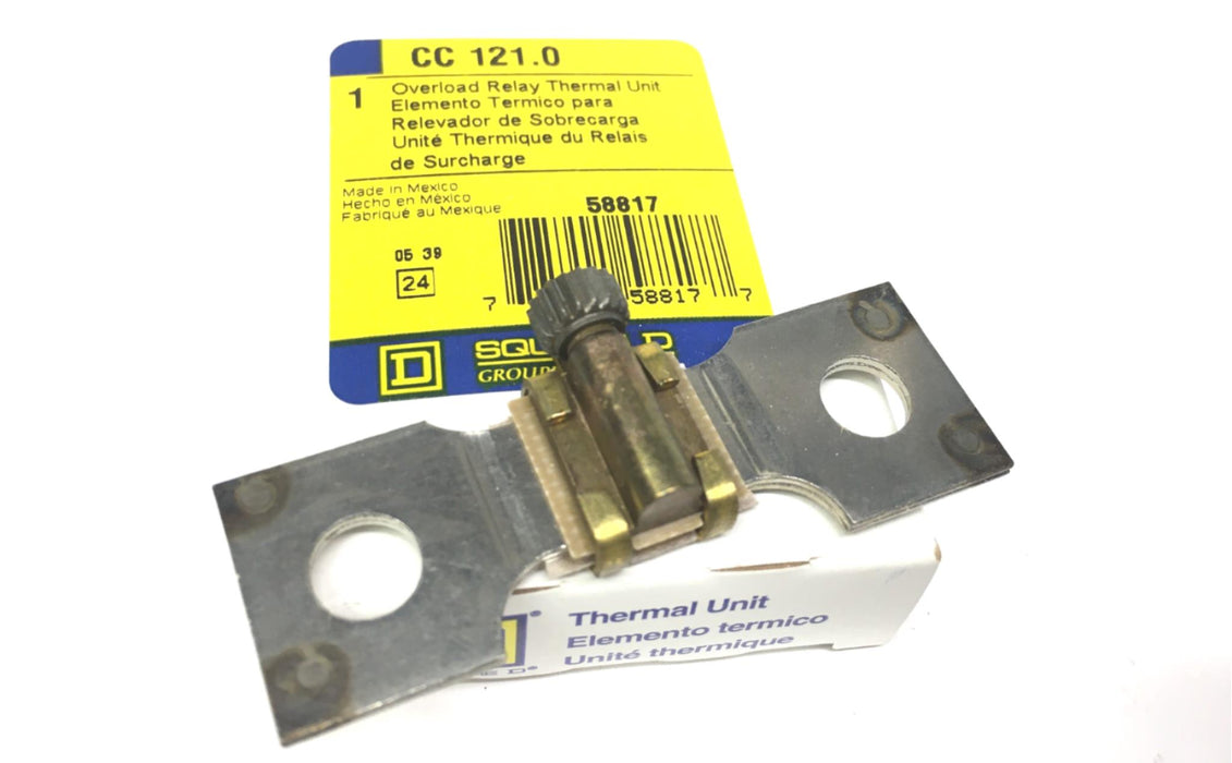 SQUARE D CC 121.0 Overload Relay Thermal Unit, NEW
