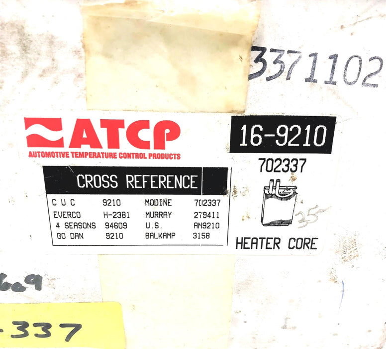 ATCP HEATER CORE 1004972(94609) NOS