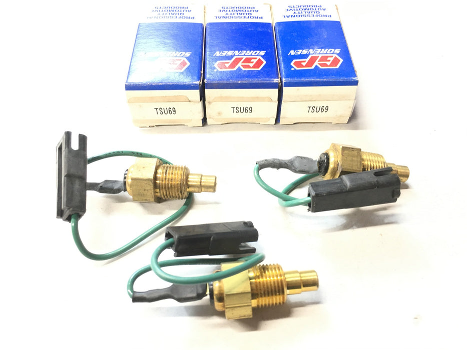 GP Sorensen Engine Coolant Temperature Sensor TSU69 [Lot of 3] NOS