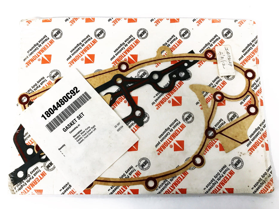 International Cylinder Front Cover Gasket Set 1804480C92 NOS