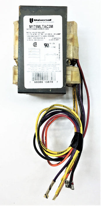 UNIVERSAL Metal Halide Ballast M175MLTAC3M-500K USED