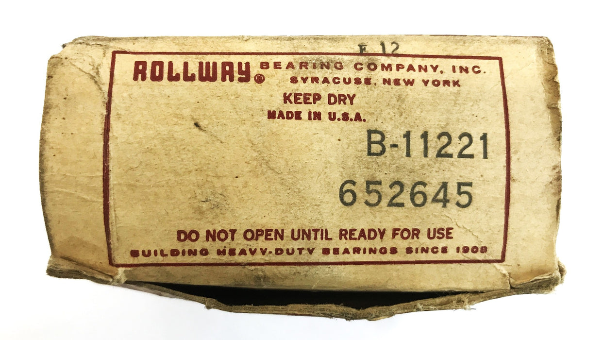 Rollway Insert Roller Bearing B-11221 NOS