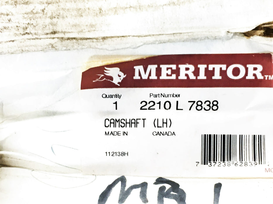 Meritor Camshaft 2210-L-7838 NOS