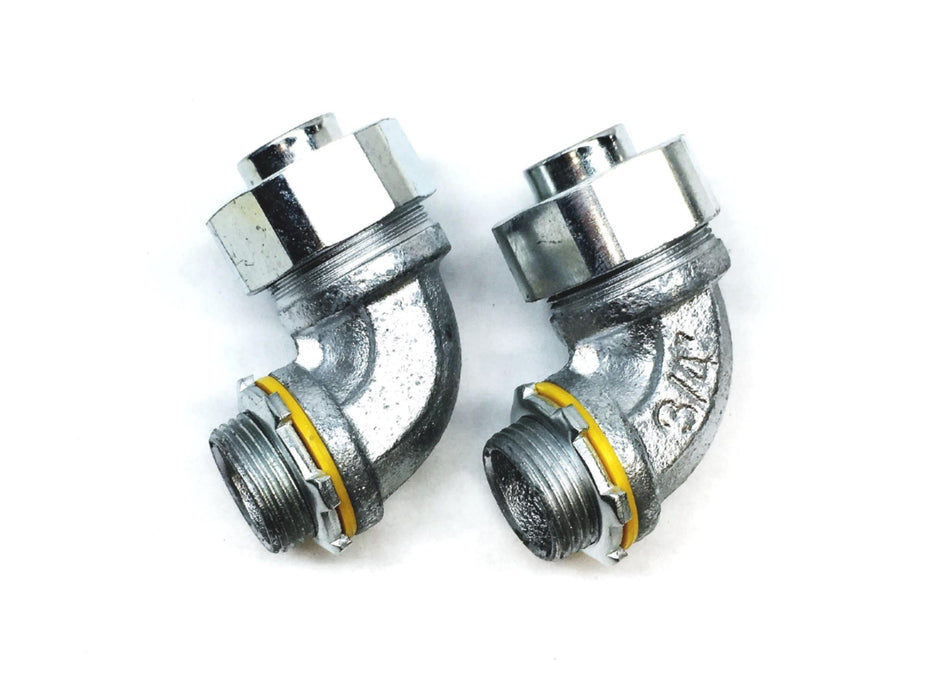 Cooper Crouse-Hinds 3/4In 90 Degree Angle Male Connector LT7590 [Lot of 2] NOS