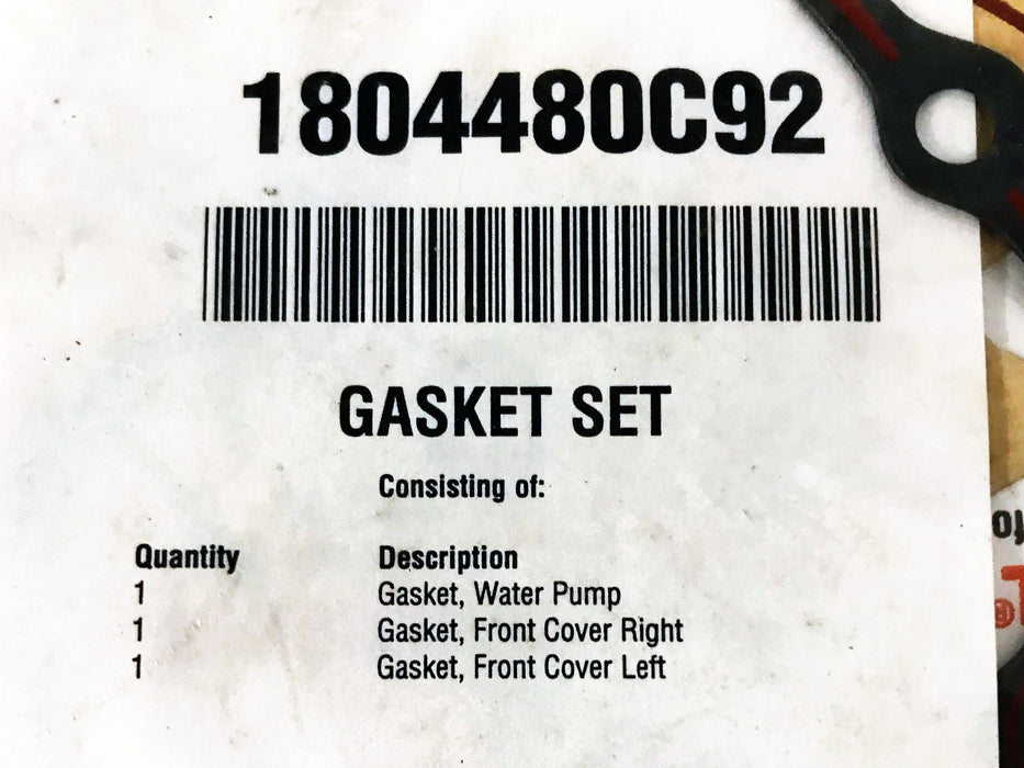 International Cylinder Front Cover Gasket Set 1804480C92 NOS