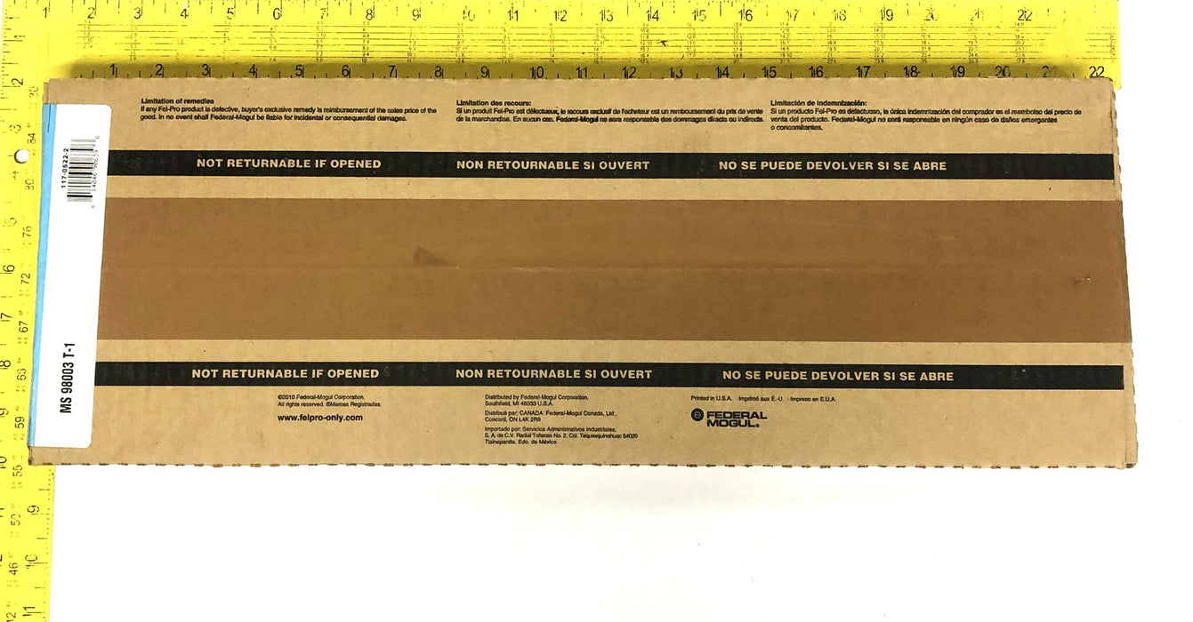Fel-Pro Intake Manifold Gasket Set MS98003T-1 NOS