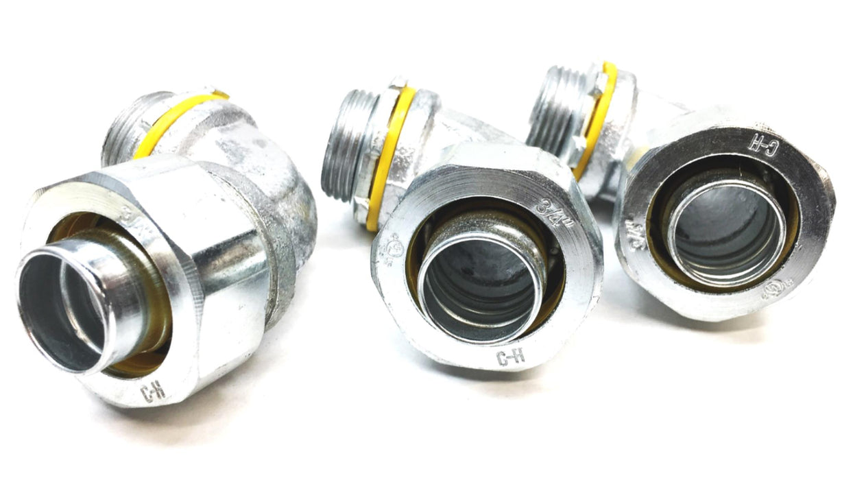 Cooper Crouse-Hinds 3/4In 90 Degree Angle Male Connector LT7590 [Lot of 3] NOS