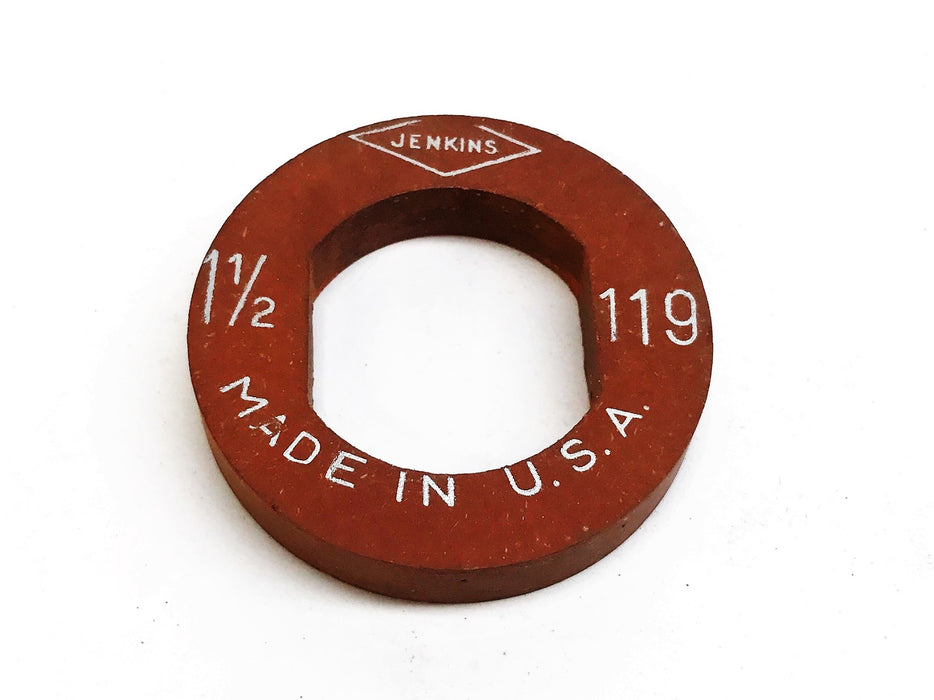 Jenkins 1-1/2" Red Steam Valve Seat Disc 119 [Lot of 5] NOS