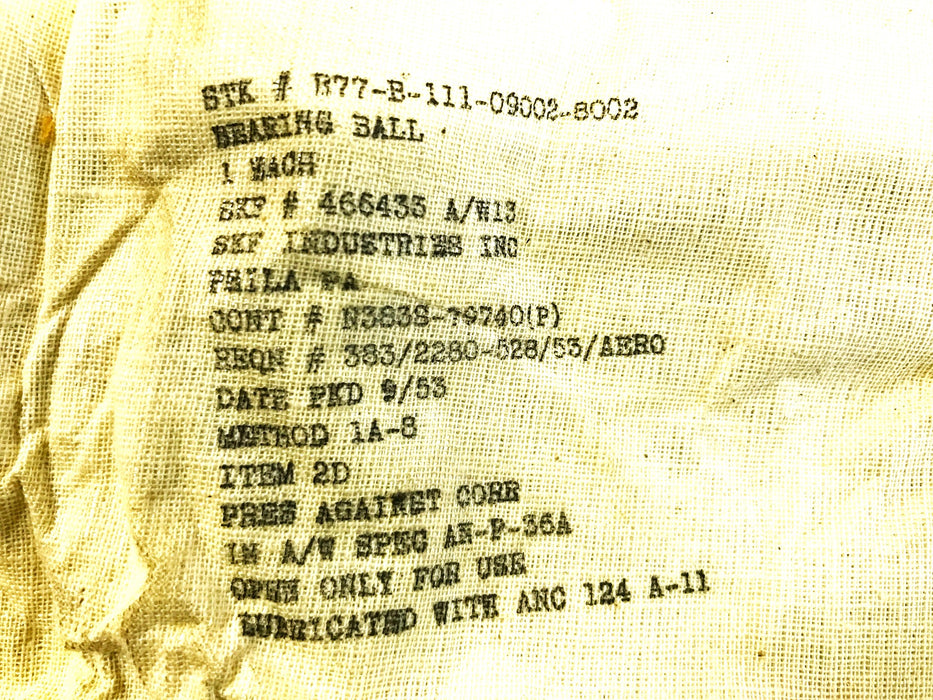 SKF Metal Shielded Ball Bearing 466433 NOS