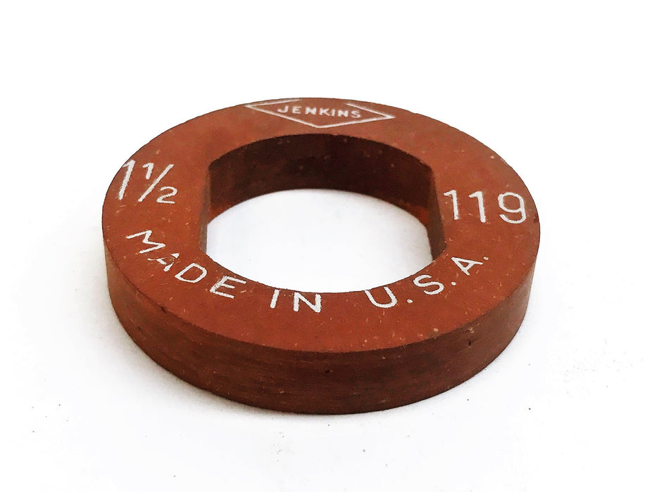 Jenkins 1-1/2" Red Steam Valve Seat Disc 119 [Lot of 5] NOS