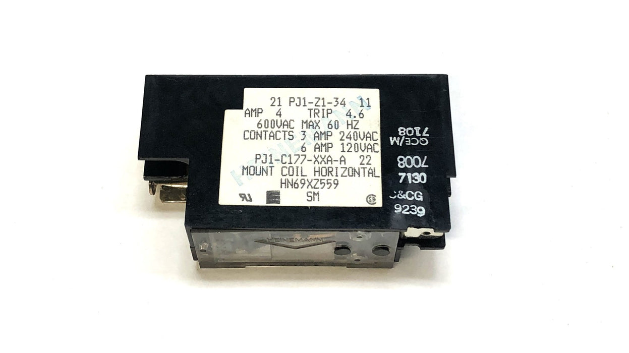 Carrier / Heinemann 120/240V Overload Relay HN69XZ559 (PJ1-Z1-34) NOS