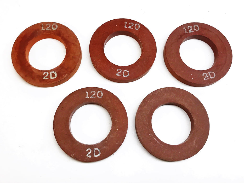 Unbranded 2-1/2" Red Steam Valve Seat Disc 120-2D [Lot of 5] NOS