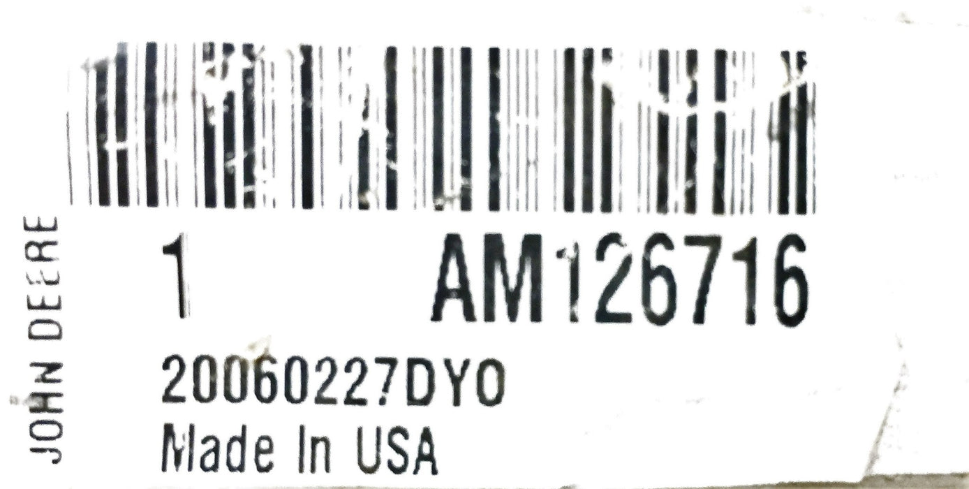 John Deere Oil Line AM126716 NOS