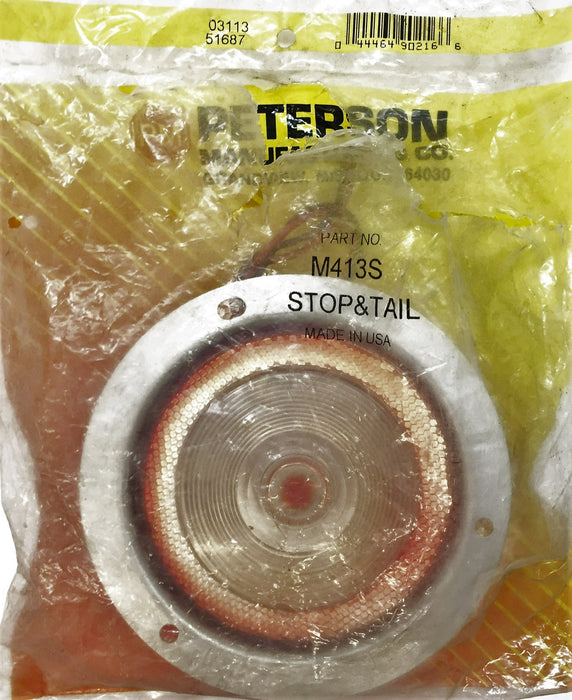 Peterson Manufacturing Stop and Tail Lamp M413S NOS