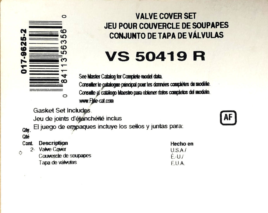 Fel-Pro Engine Valve Cover Gasket Set VS50599R NOS