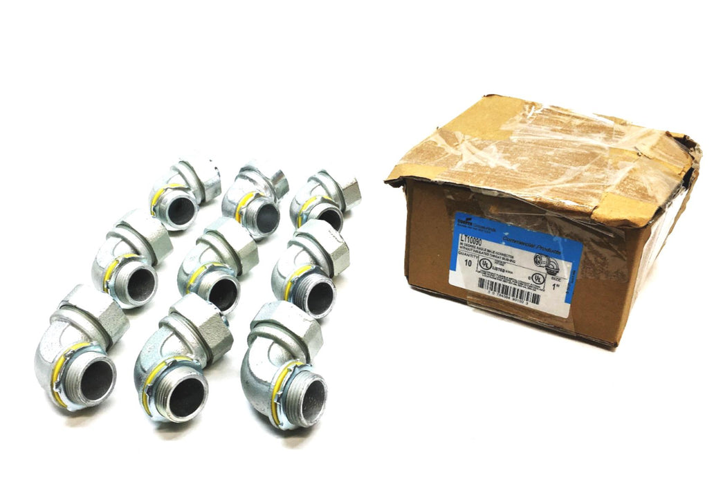 Cooper Crouse-Hinds 1in 90 Degree Angle Male Connector LT10090 [Lot of 9] NOS