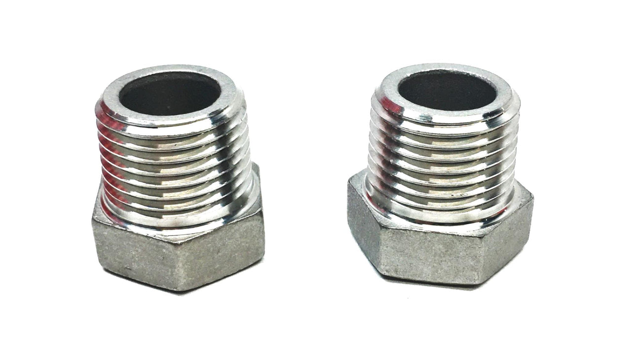 Unbranded 1/2 Inch 150 Hex Cap Reducing Bushing MB316 [Lot of 2] NOS