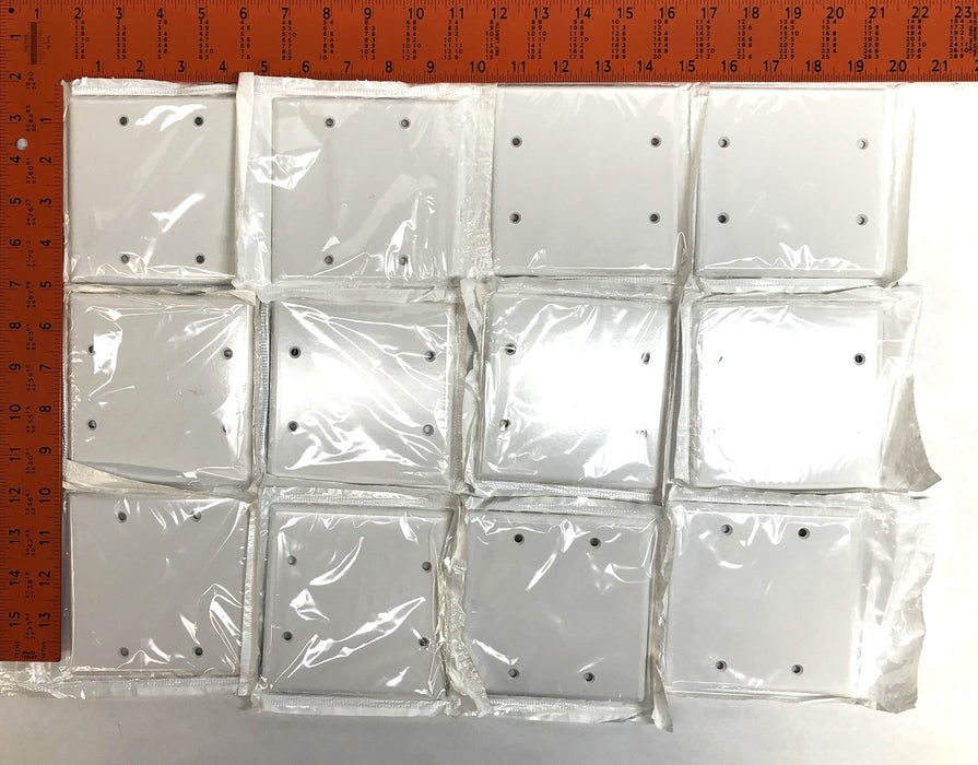 Leviton Standard White No Device Blank Wallplate 88025 (Lot of 12) NOS