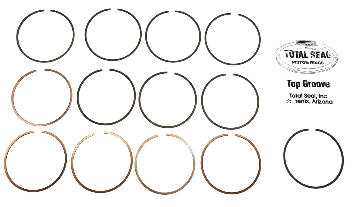 Total Seal Top Groove Piston Ring 002198 [Lot of 13] NOS