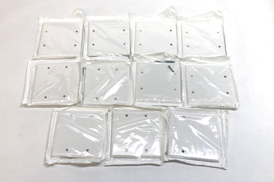 Leviton Standard White No Device Blank Wallplate 88025 (Lot of 11) NOS