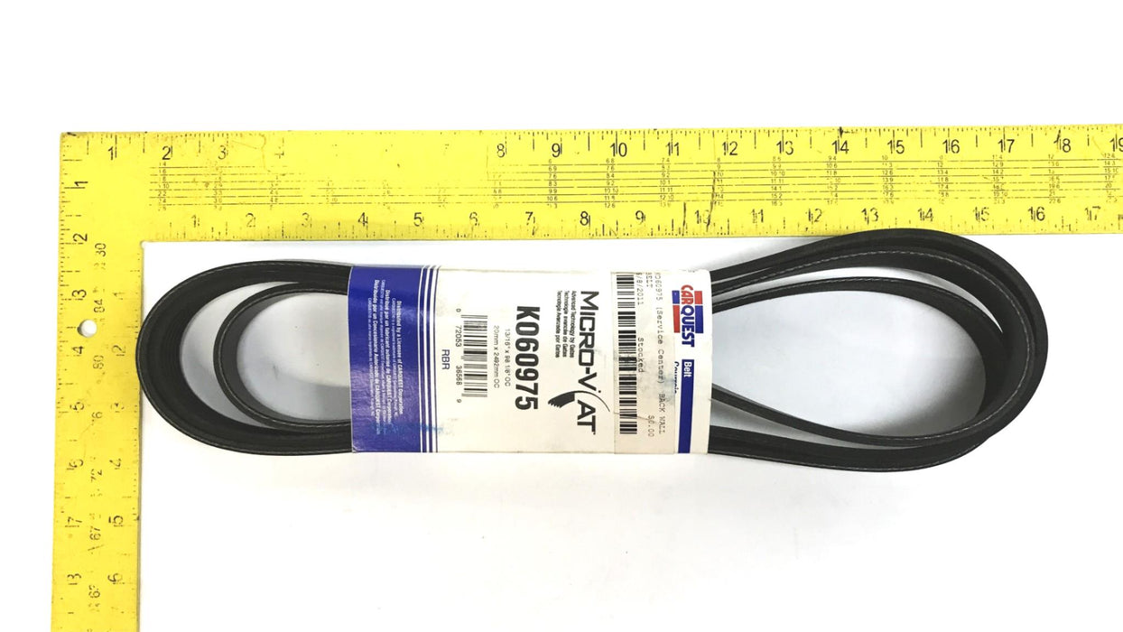 Car Quest/Gates 13/16" x 98-1/8" Micro-V Belt K060975 NOS