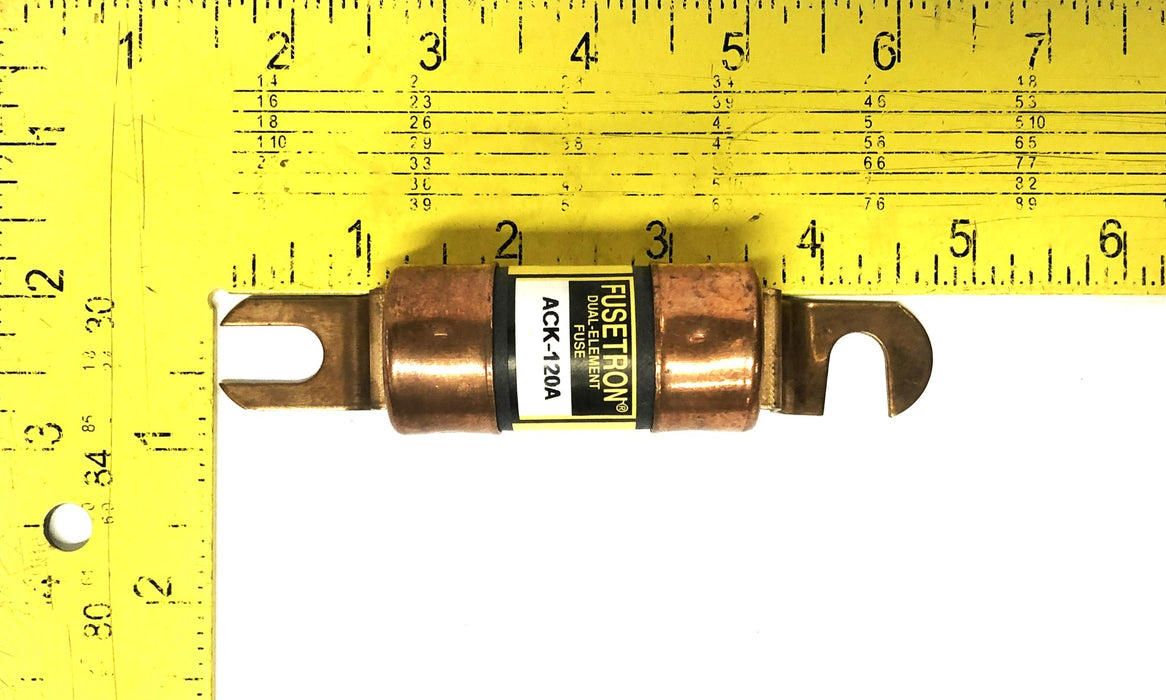 Bussmann Fusetron 72VDC Dual Element Fuse ACK-120A NOS