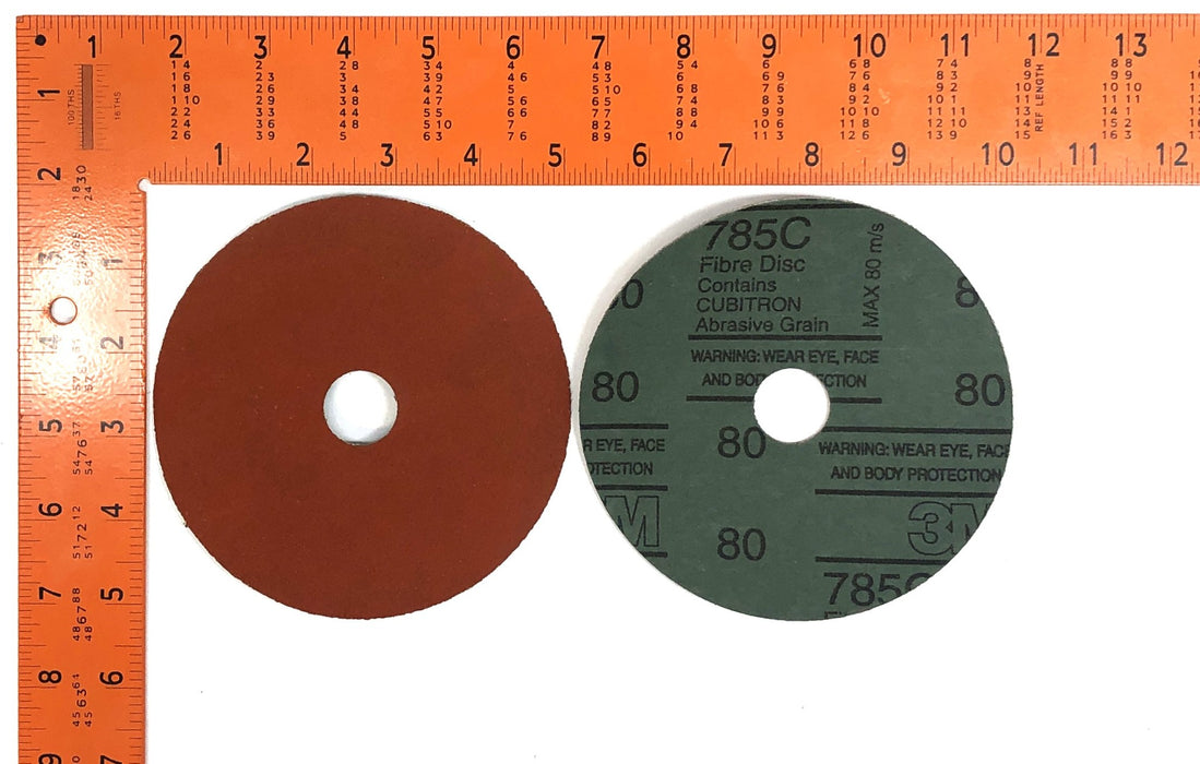 3M Cubitron Disco de lijado de fibra de grano abrasivo 80 785C [Lote de 28] NOS