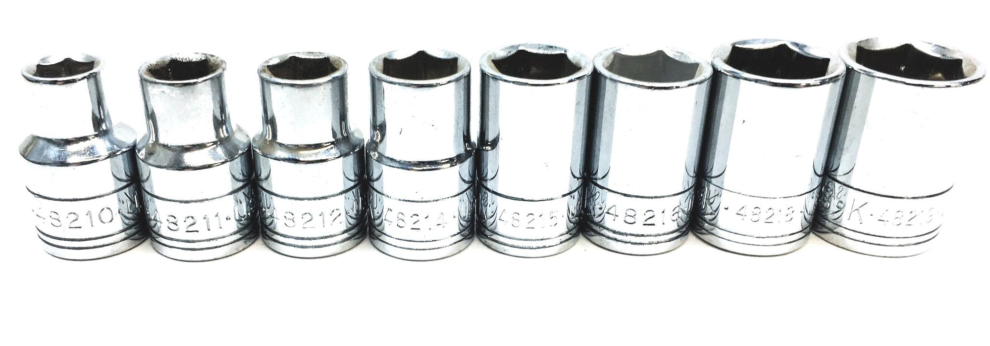 SK 1/2IN Drive Socket Set 48210 48211 48212 48214 48215 48216 48218 48219 NOS