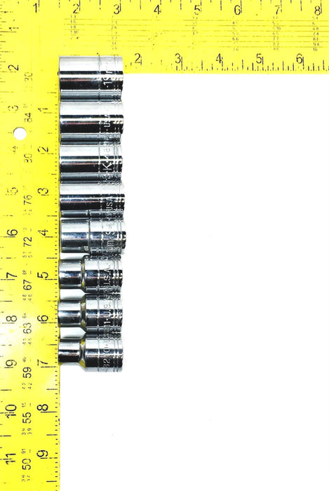 SK 1/2IN Drive Socket Set 48210 48211 48212 48214 48215 48216 48218 48219 NOS