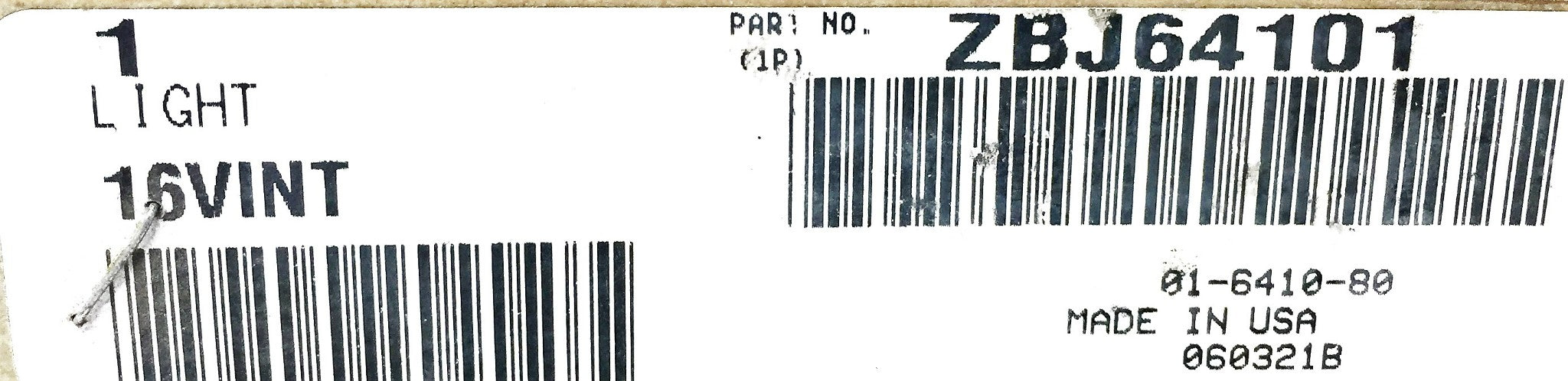 International/Navistar Light ZBJ64101 NOS