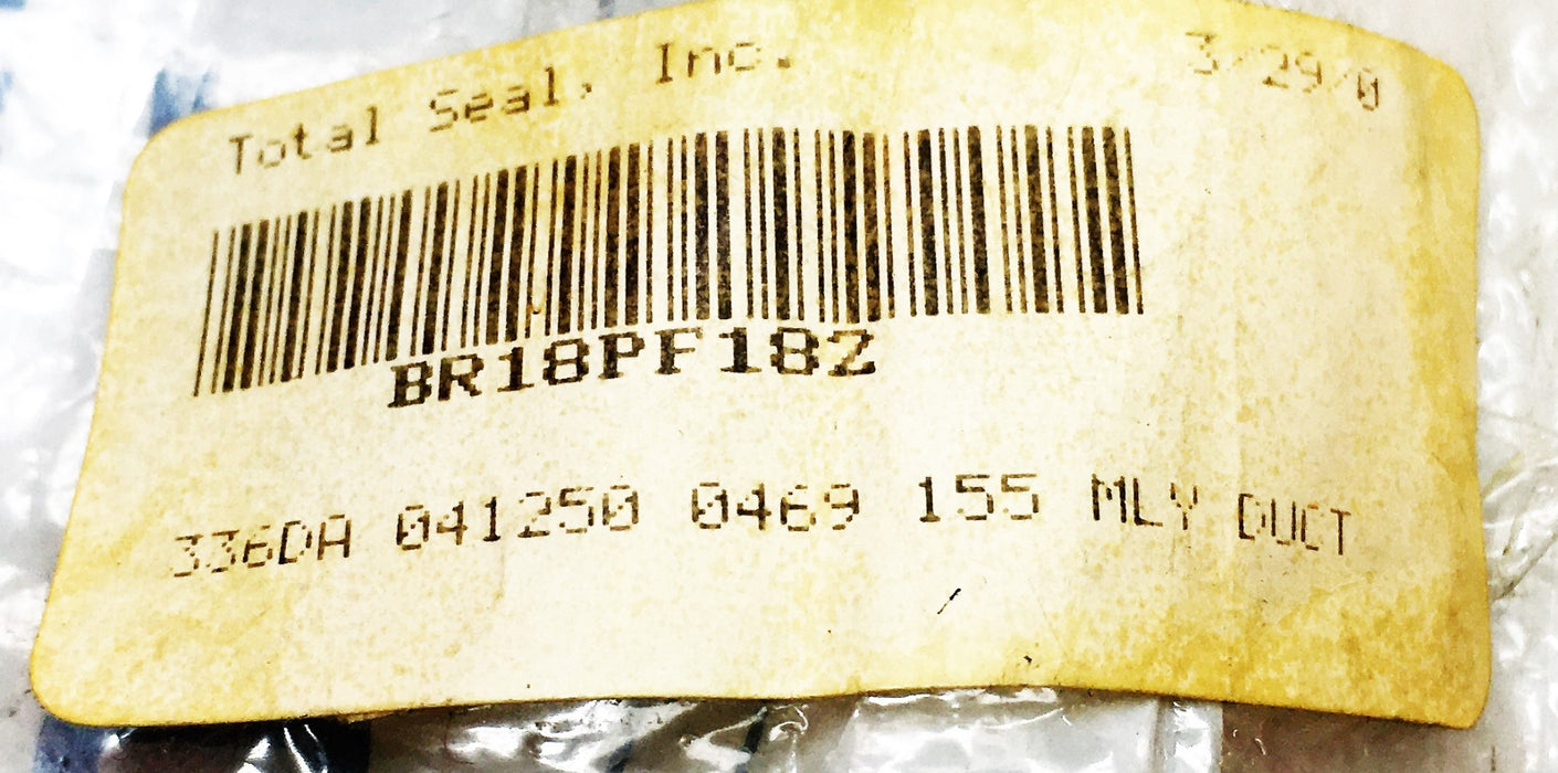 Total Seal 8 Piece Set Top Groove Piston Ring BR18PF182 NOS