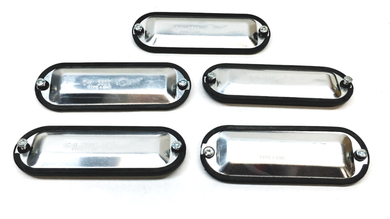 Cooper Crouse-Hinds 1in Series 5 Cover With Gasket 350G [Lot of 5] NOS