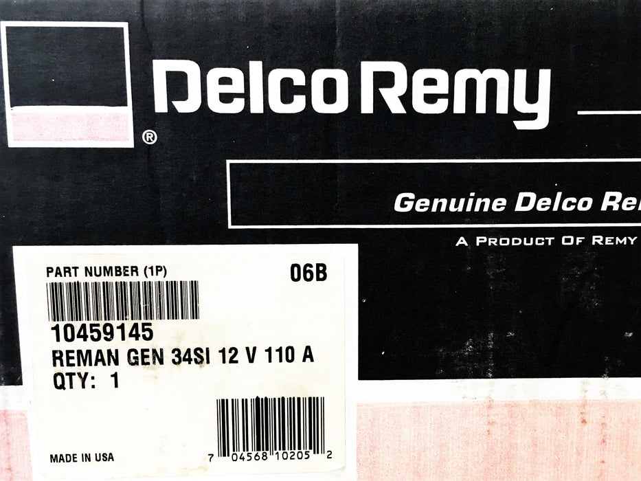 Delco Remy 12 Volt Generator 10459145 REMANUFACTURED