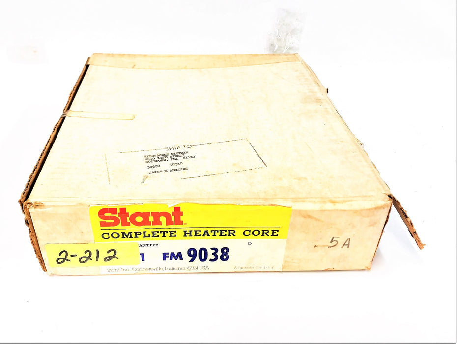 Stant Complete Heater Core FM9038 NOS