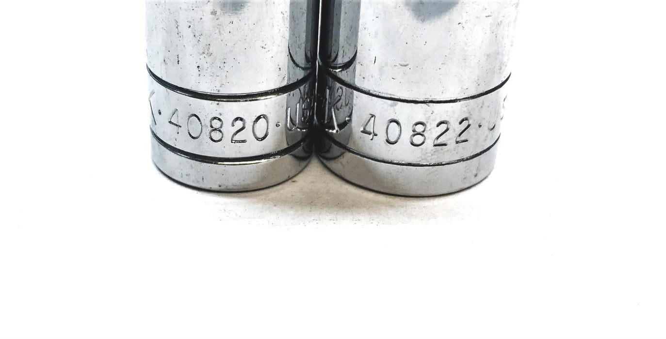 SK 2 Piece 1/2 IN Drive Socket Set 40820, 40822 NOS